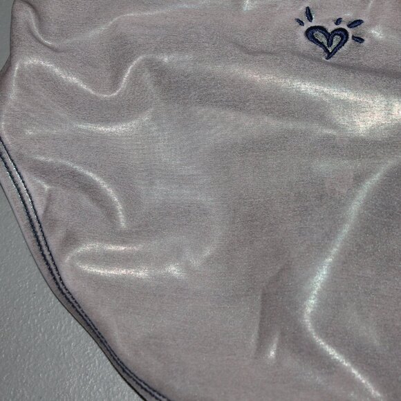 Silver & Blue 2 Pcs Justice Bikini Swimsuit Size 7 - Picture 8 of 10